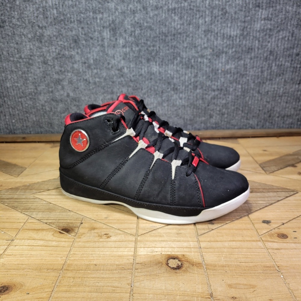 Converse Triple Deuce Wade Basketball Shoes Men's Size 9 Black Red All Star Y2K